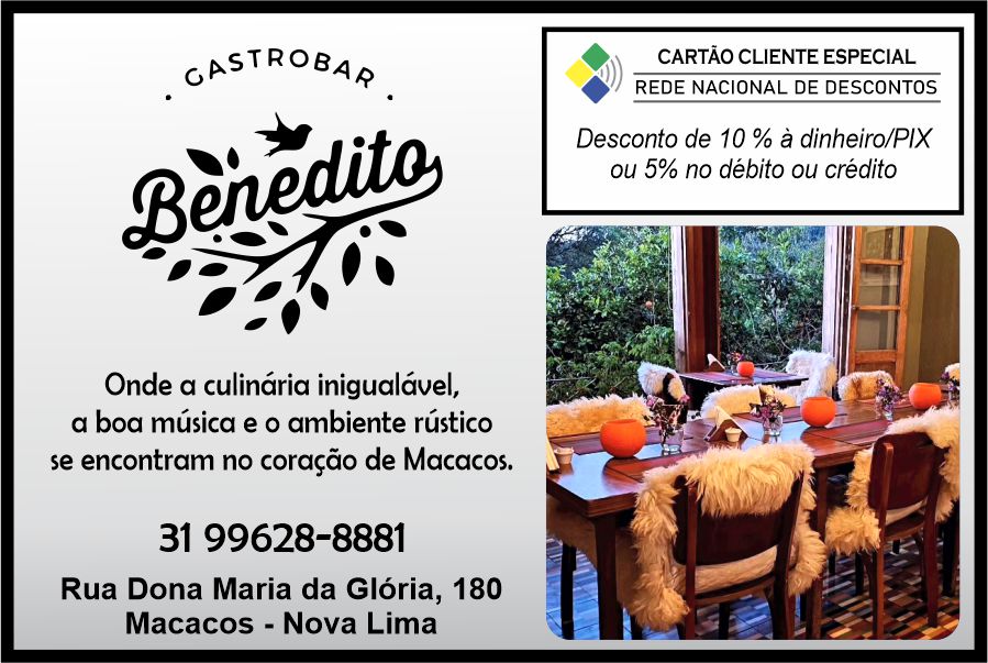 Benedito Gastrobar - Restaurantes com descontos em Macacos