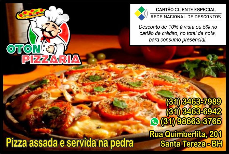 Oton Pizzaria com desconto em Belo Horizonte