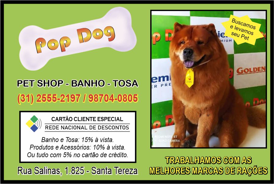 Pop Dog - Pet Shop com desconto em Belo Horizonte